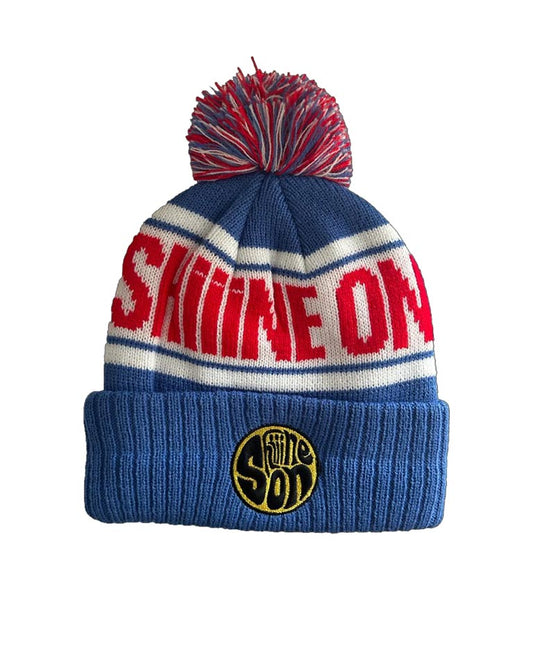 SHIIINE ON WEEKENDER- BOBBLE HAT - BLUE