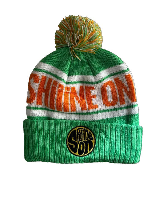 SHIIINE ON WEEKENDER - BOBBLE HAT - GREEN