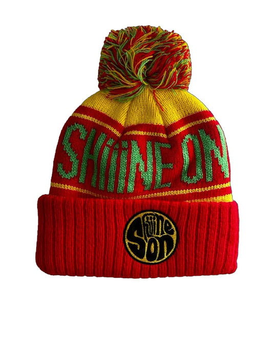 SHIIINE ON WEEKENDER - BOBBLE HAT - RED